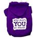 Mirage Pet You Go Fetch Screen Print Pet Hoodies Purple Size XXL