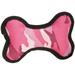 Camo Dog Toys Toughstructable Bones Rugged Canvas Squeakers Choose Color & Size (Pink - 10 3/4 )
