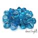 Element Blue Luster Jelly Bean 1 Fire Glass 10 lbs Blue Diamond Fire Glass Indoor or Outdoor Fire Glass Beads Shimmer Diamond Fire Glass Smooth Fire Glass Rounded Fire Glass