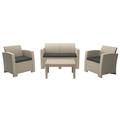 CorLiving All-Weather 4pc Patio Conversation Set