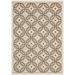 SAFAVIEH Veranda Bayon Geometric Indoor/Outdoor Area Rug 4 x 5 7 Cream/Chocolate