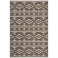 SAFAVIEH Courtyard April Southwestern Indoor/Outdoor Area Rug 6 7 x 9 6 Brown/Ivory