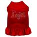 Mirage Pet 57-63 4XRD 22 in. Technicolor Angel Rhinestone Pet Dress Red - 4X