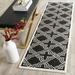 SAFAVIEH Amherst William Geometric Runner Rug Anthracite/Ivory 2 3 x 7