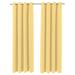 Jordan Manufacturing 54 x 96 Canary Yellow Solid Grommet Semi-sheer Outdoor Curtain Panel (2 Pack)