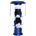 Nature s Way Funnel Flip Top Blue Poly Wide Tube Bird Feeder WPFFB-19