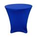 Your Chair Covers - 30 x 30 inch Lowboy Cocktail Round Stretch Spandex Table Cover Royal Blue for Wedding Party Birthday Patio etc.