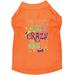 Mirage Pet We Don t Hide the Crazy Screen Print Mardi Gras Dog Shirt Orange XL