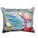 Betsy Drake HJ532 16 x 20 in. Spoonbill & Ibis Large Indoor & Outdoor Pillow