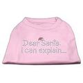 Dear Santa I Can Explain Rhinestone Shirts Light Pink XXL (18)
