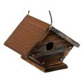 True Value 208965 Rustic Wren Bird House with Metal Roof