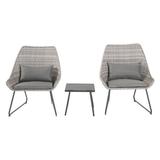 Hanover 3-Piece Wicker Chat Set