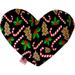 Mirage Pet 1272-TYHT6 Candy Cane Chaos 6 in. Heart Dog Toy