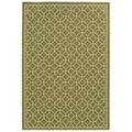 Sphinx Riviera Indoor/Outdoor Area Rug 4771B Patio Green Circles Diamonds 5 3 x 7 6 Rectangle