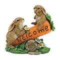 Design Toscano Bunny Bunch Welcome Sign Statue