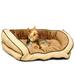 K&H Pet Products Bolster Couch Dog Bed Small Mocha/Tan