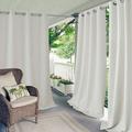 Elrene Connor Indoor/ Outdoor Curtain Panel White 84 Inches
