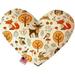 Mirage Pet 1186-CTYHT8 Fox & Friends Canvas Heart Dog Toy - 8 in.