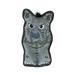 Outward Hound Invincibles Tough Seamz Rhino Dog Toy Grey Medium