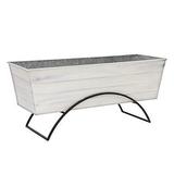 Achla C-21W-S Odette Stand with Flower Box White - Large