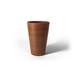 Algreen Valencia Planter Round Taper Planter with Elevated Plant Shelf 16-In.by 24-In. Spun Terracotta