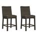 Signature Design by Ashley Contemporary Paradise Trail Bar Stool Set of 2 Brown