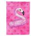 Carolines Treasures BB8259GF Flamingo Floaty Pink Polkadot Flag Garden Size Small multicolor