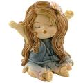 Top Collection Miniature Fairy Garden and Terrarium Statue Little Fairy Yawning