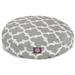 Majestic Pet | Trellis Round Pet Bed For Dogs Removable Cover Gray Medium