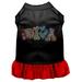 Mirage Pet Technicolor Diva Rhinestone Pet Dress Black with Red XXXL