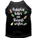 Mirage Pet 51-188 BKXS Pumpkin Kisses Screen Print Dog Shirt Black - Extra Small