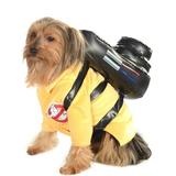 Yellow and Black Ghostbusters Pet Costume with Backpack - Extra Large Size