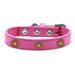Mirage Pet Products Pink Daisy Widget Dog Collar Bright Pink Size 18