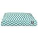 Majestic Pet | Chevron Shredded Memory Foam Rectangle Pet Bed For Dogs Removable Cover Teal Medium