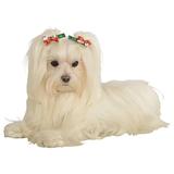 Festive Hair Bows Pet Costume Accessory