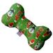 Mirage Pet Christmas Dogs 10 Inch Canvas Bone Dog Toy