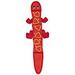 Outward Hound Fire Biterz Lizard Plush Interactive Dog Toy Red Large
