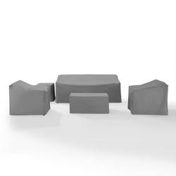 Crosley Brands 5 Piece Furniture Cover Set Gray