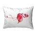 Betsy Drake NC084S 16 x 20 in. Flamingo Santa Noncorded Pillow