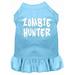 Mirage Pet 57-54 XSBBL Zombie Hunter Screen Print Dog Dress Baby Blue - Extra Small