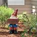 Alpine Corporation Welcome Sign Gnome Statue W/ Timer 22 inch Tall