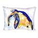 Betsy Drake Interiors Sea Turtle Indoor/Outdoor Lumbar Pillow