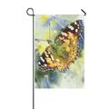 MYPOP Watercolor Lady Butterfly Garden Flag Banner 12 x 18 inch