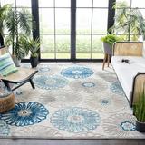 SAFAVIEH Cabana Aria Cream/Red 2 X8 Runner Indoor/Outdoor Area Rug Grey/Blue 8 x 10