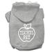 Mirage Pet Teachers Pet Screen Print Pet Hoodies Grey Size M