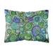 Carolines Treasures 8962PW1216 Abstract in Blues and Greens Canvas Fabric Decorative Pillow 12H x16W multicolor