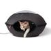 K&H Pet Products Thermo Lookout Pod Heated Cat Bed Classy Gray 22 Inches