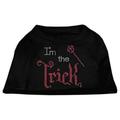 Mirage Pet I m the Trick Rhinestone Dog Shirt Black XXL