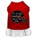 Mirage Pet Most Wonderful Time of the Year (Football) Screen Print Dog Dress Red with White Med