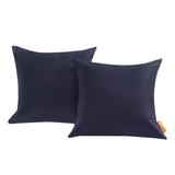 Convene Two Piece Outdoor Patio Pillow SetNavy